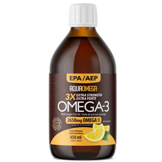 Aqua Omega 3 Liquid, Lemon, 450ml